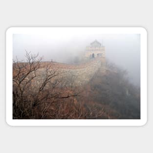 China - The Great Wall in the mist. Sticker